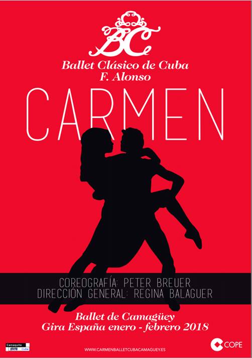 Cartel. Carmen. Ballet Clásico de Cuba